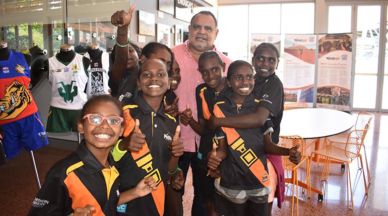 Michael Long with MLLLC students in November 2018